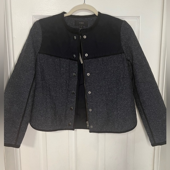 J.Crew Women's Black and Gray Jacket - Picture 2 of 9